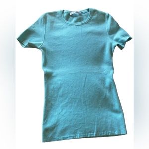 Carrie Forbes Cotton Tshirt Sweater Top Blue Size M